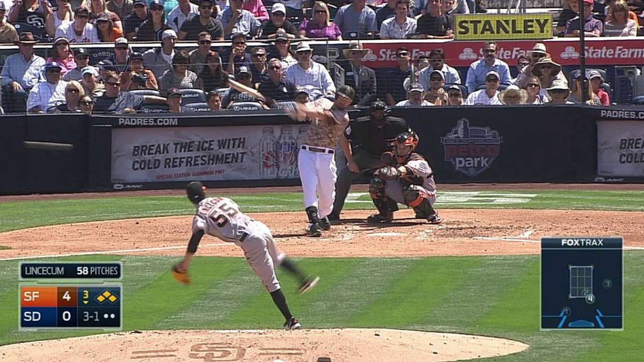 Erlin settles after early struggles, but Padres lose