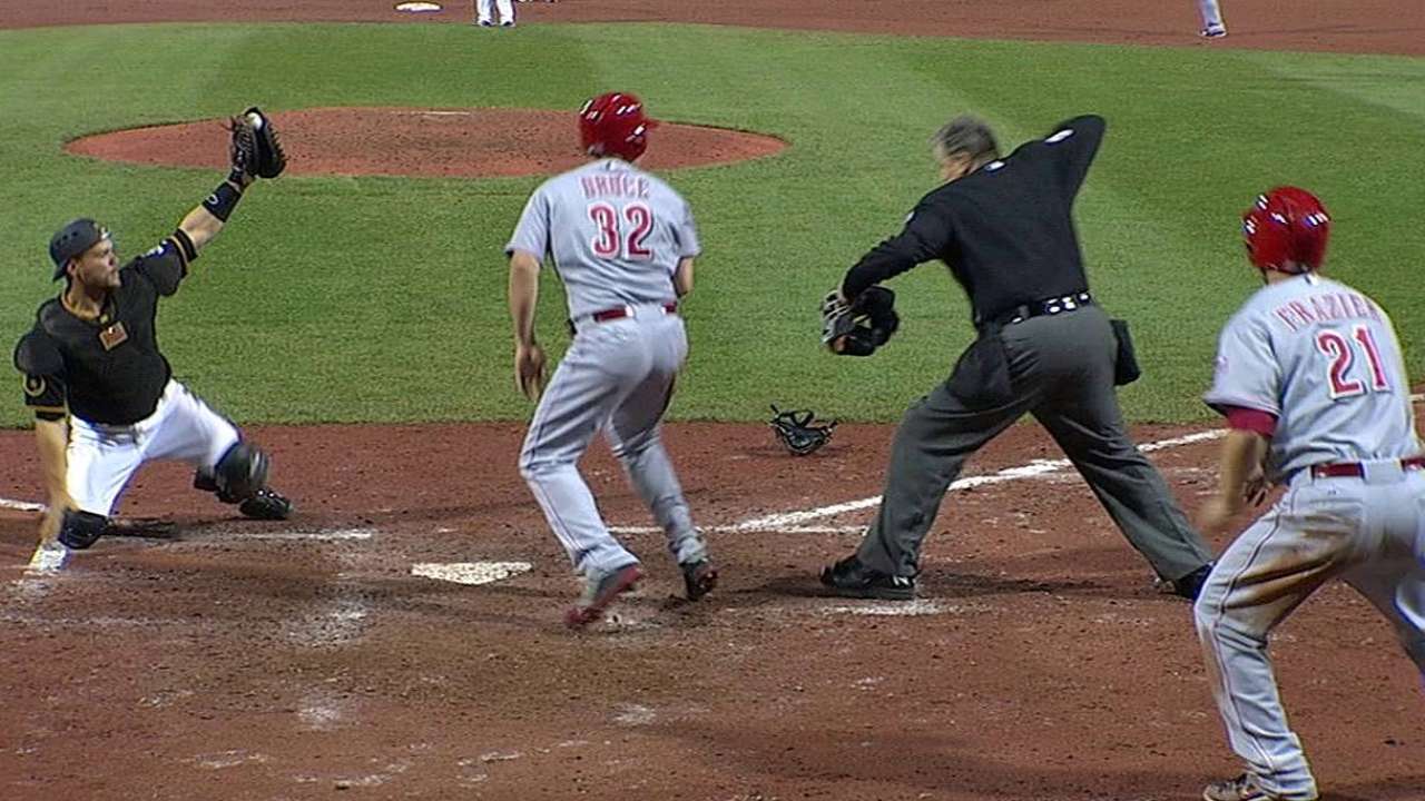 Reds lose replay challenge on valuable run