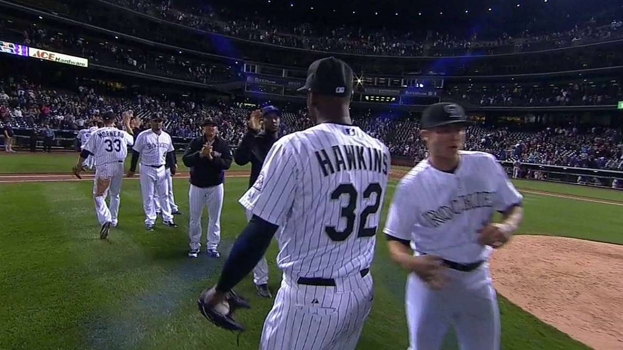 Hawkins a closer, and mentor, for Rockies