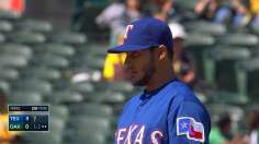 Perez continues to dazzle as Rangers sweep A's