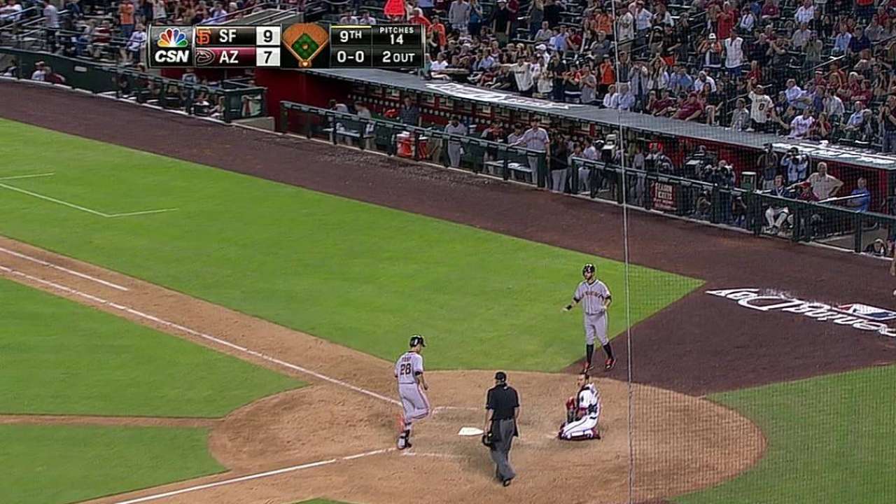 Posey coronó remontada de Gigantes sobre D-backs