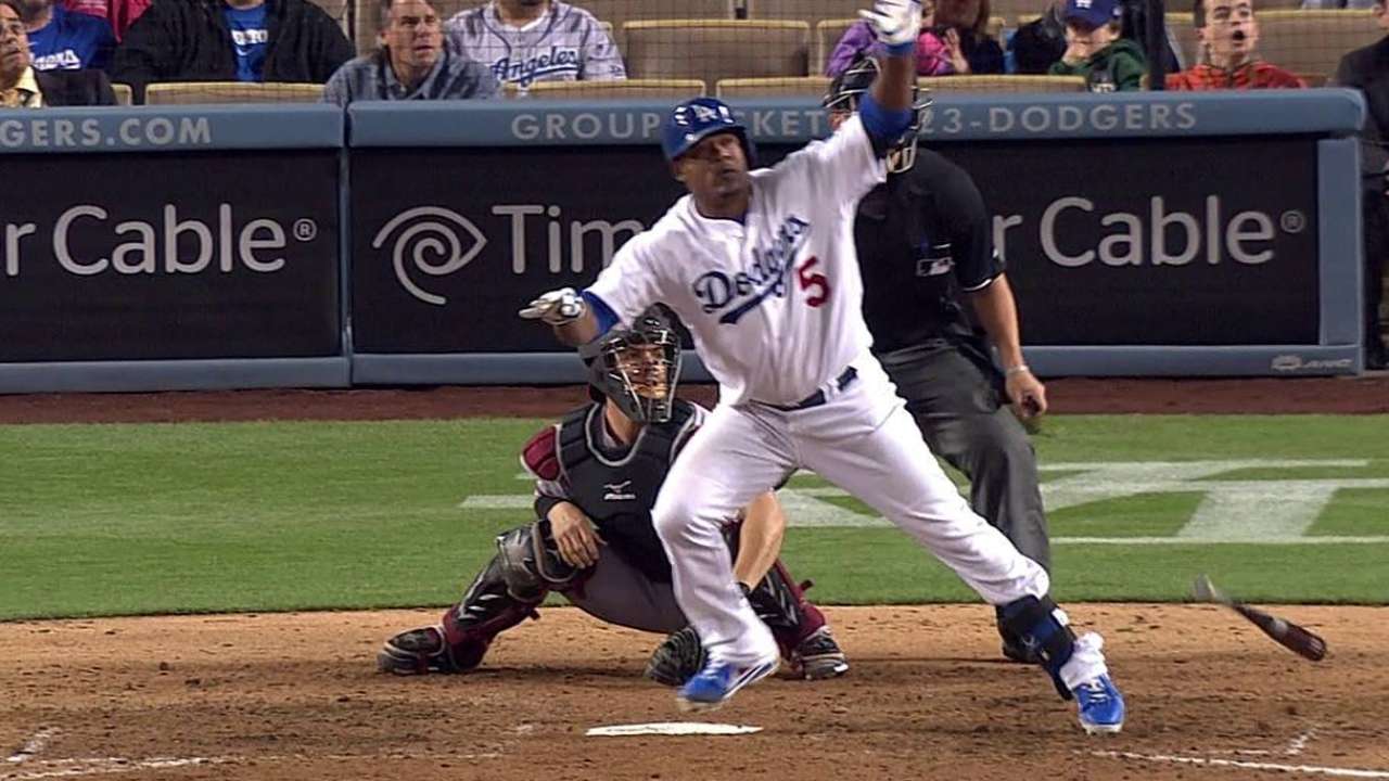 Uribe da HR pero Dodgers caen con D-backs en extras