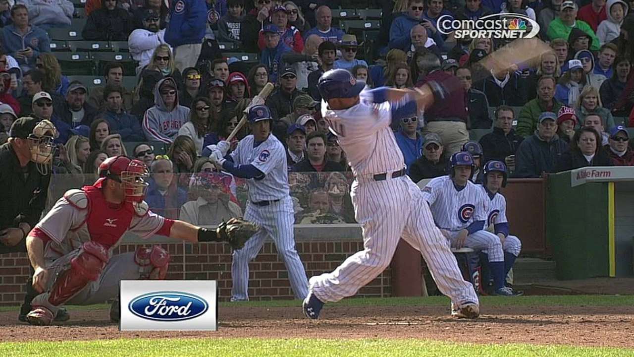 Ofensiva de Cubs despertó para imponerse a Rojos
