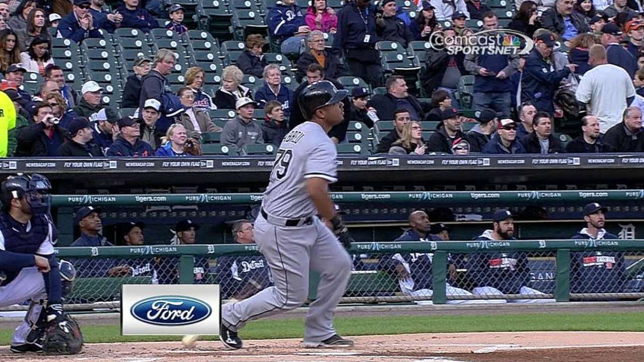 Abreu dio su 7mo HR en victoria sobre los Tigres