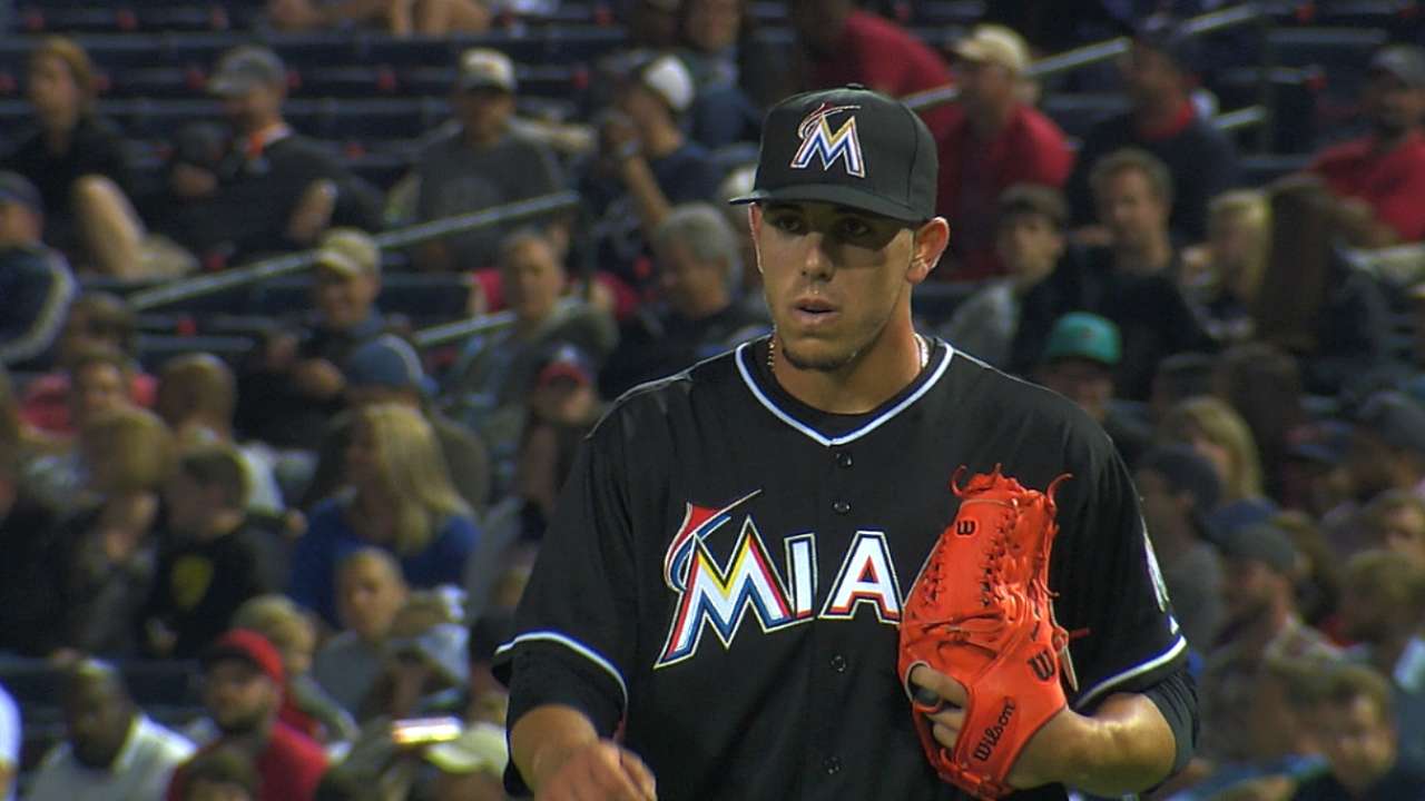 Fernandez fans 14 in Marlins' first road win of '14