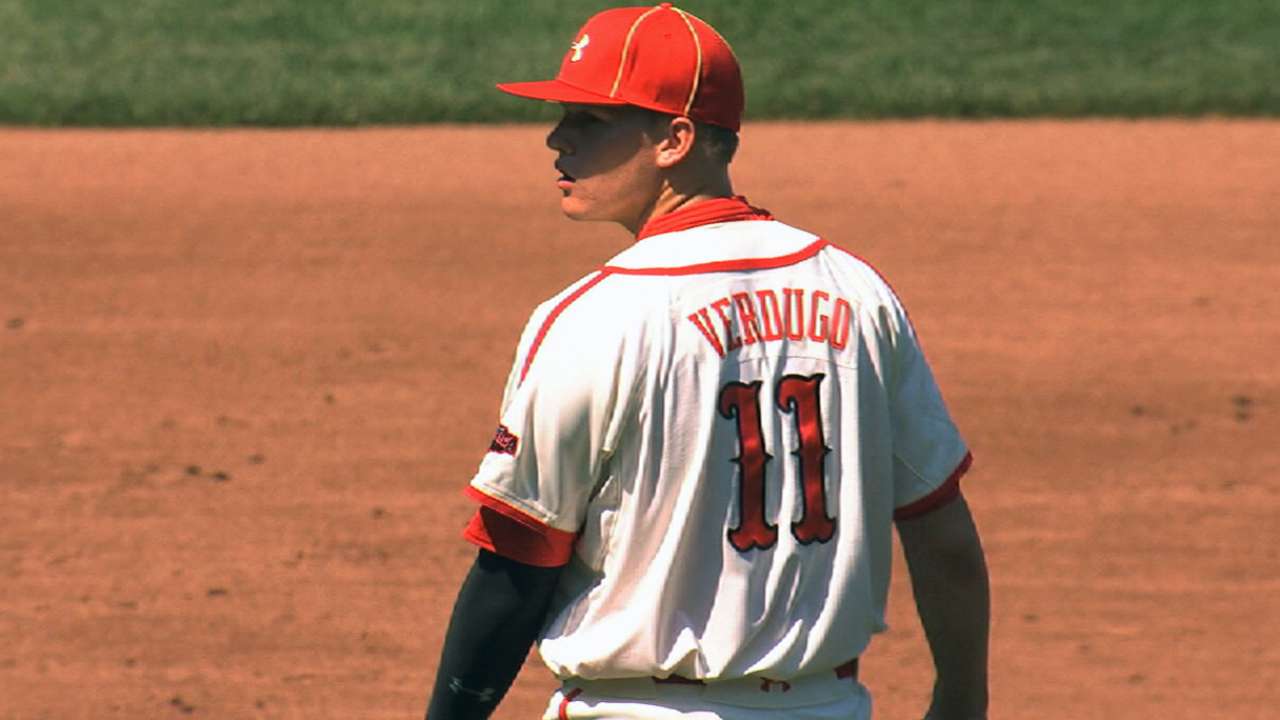 Despite pitching prowess, Verdugo to roam outfield