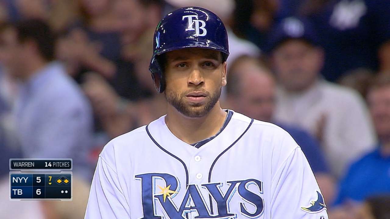 Led by Loney, persistent Rays rout Yankees