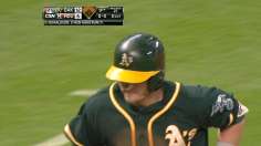 A's pull away from Astros with seven-run ninth