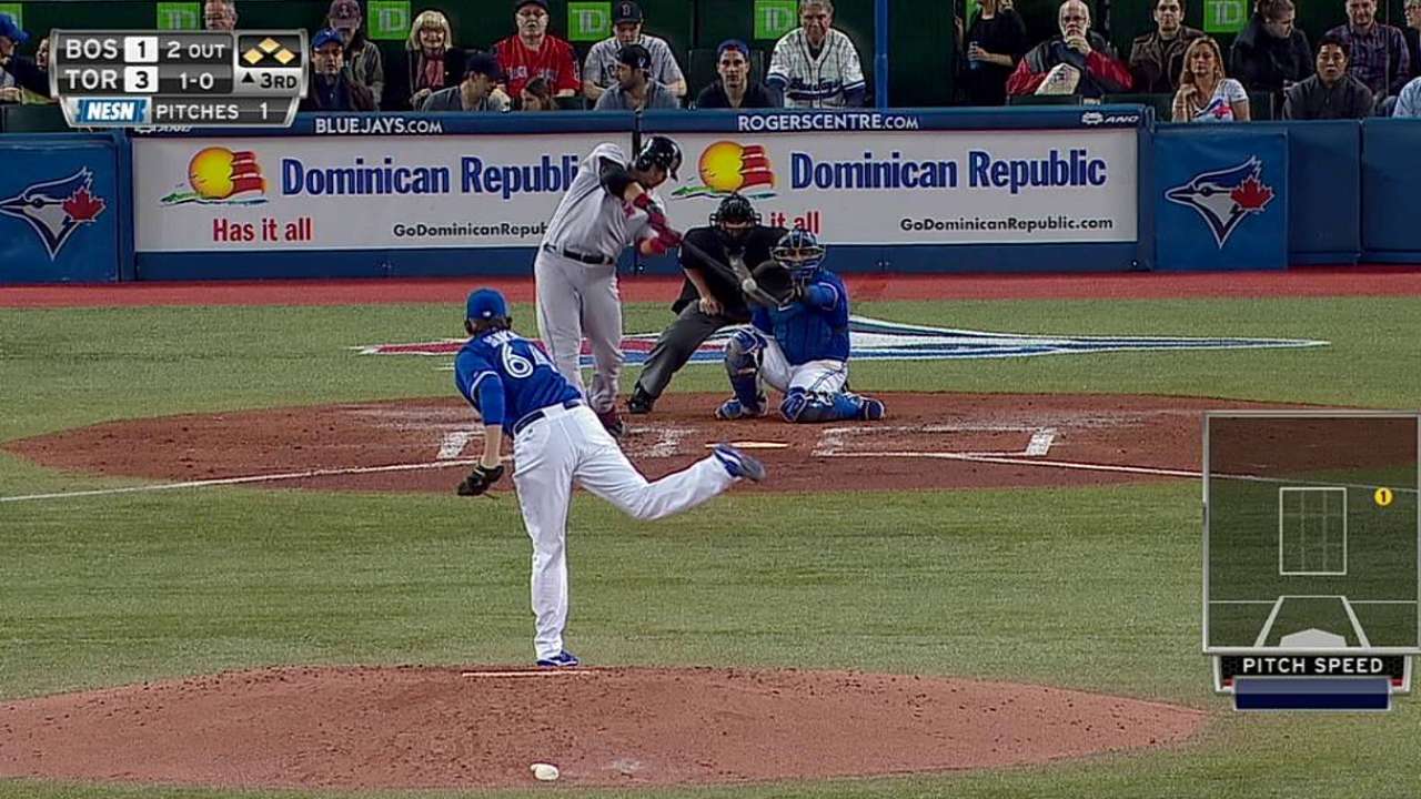 Pierzynski da grand slam y Boston vence a Toronto