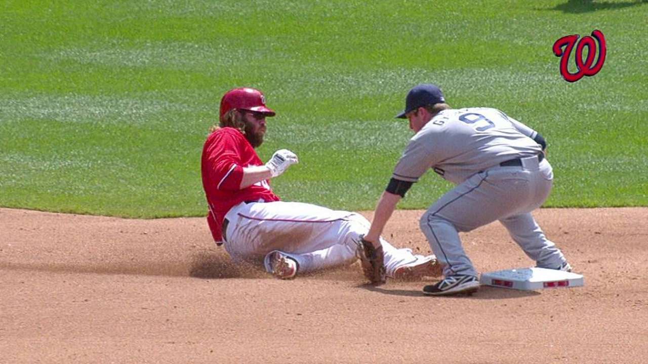 Nationals win replay challenge against Padres