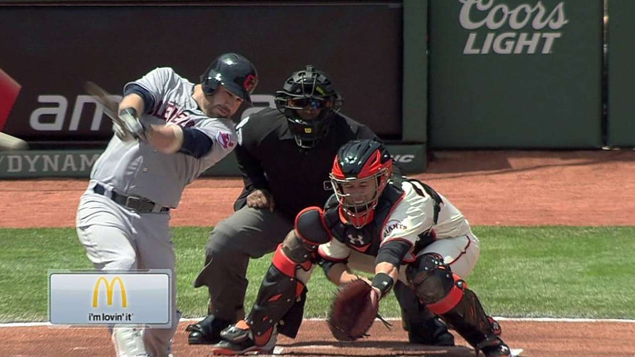 Indians, McAllister can't hold back Giants