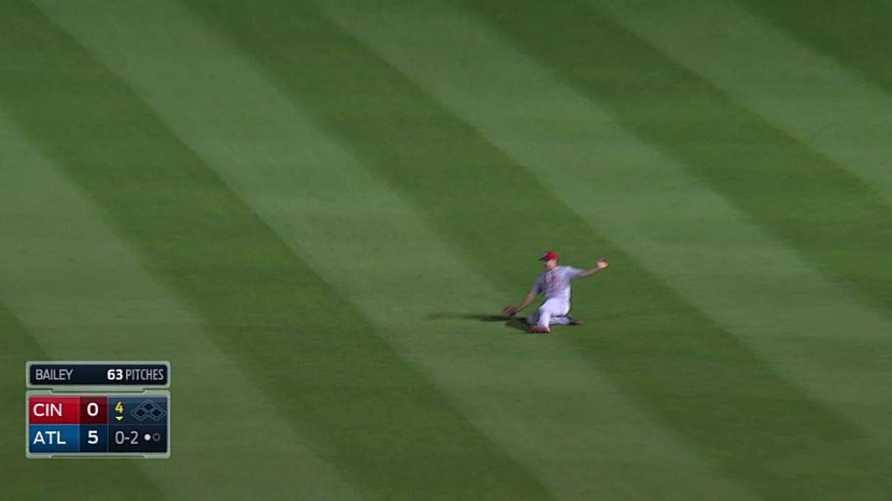 Bruce starts jogging, taking batting practice
