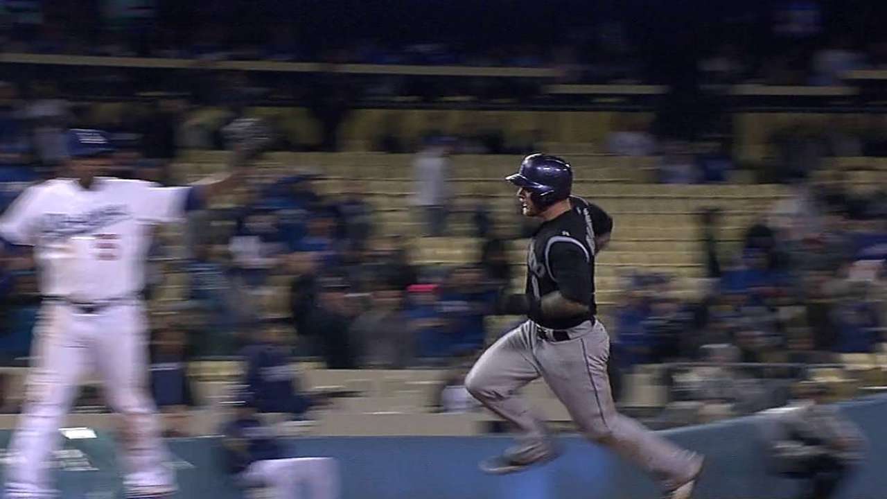 Blackmon lifts Rockies to 11-inning win in LA
