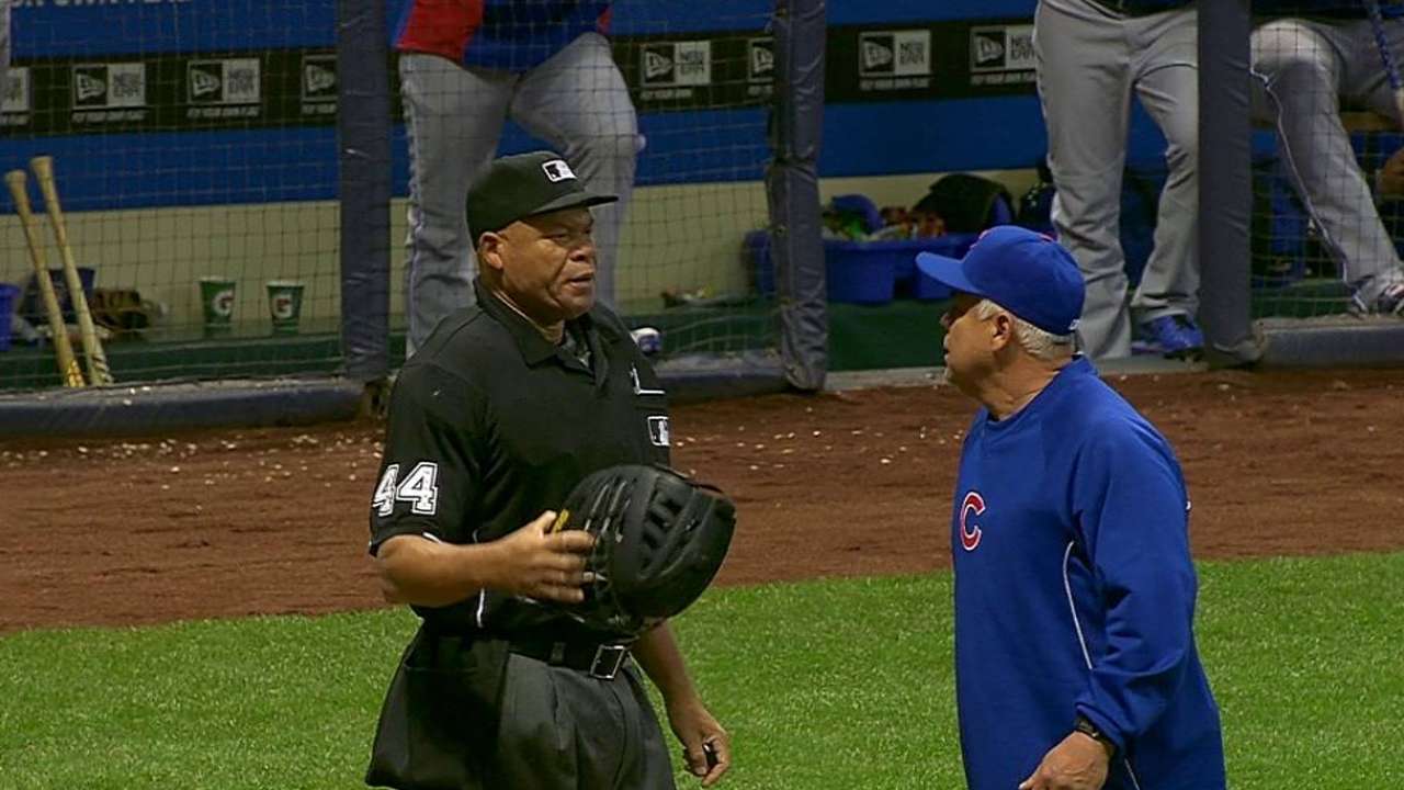Renteria challenges final play of game, call is confirmed