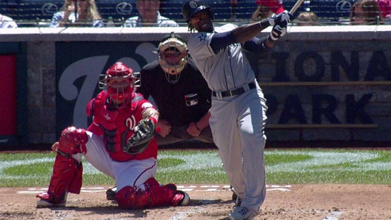 Maybin rejoins Padres, makes season debut