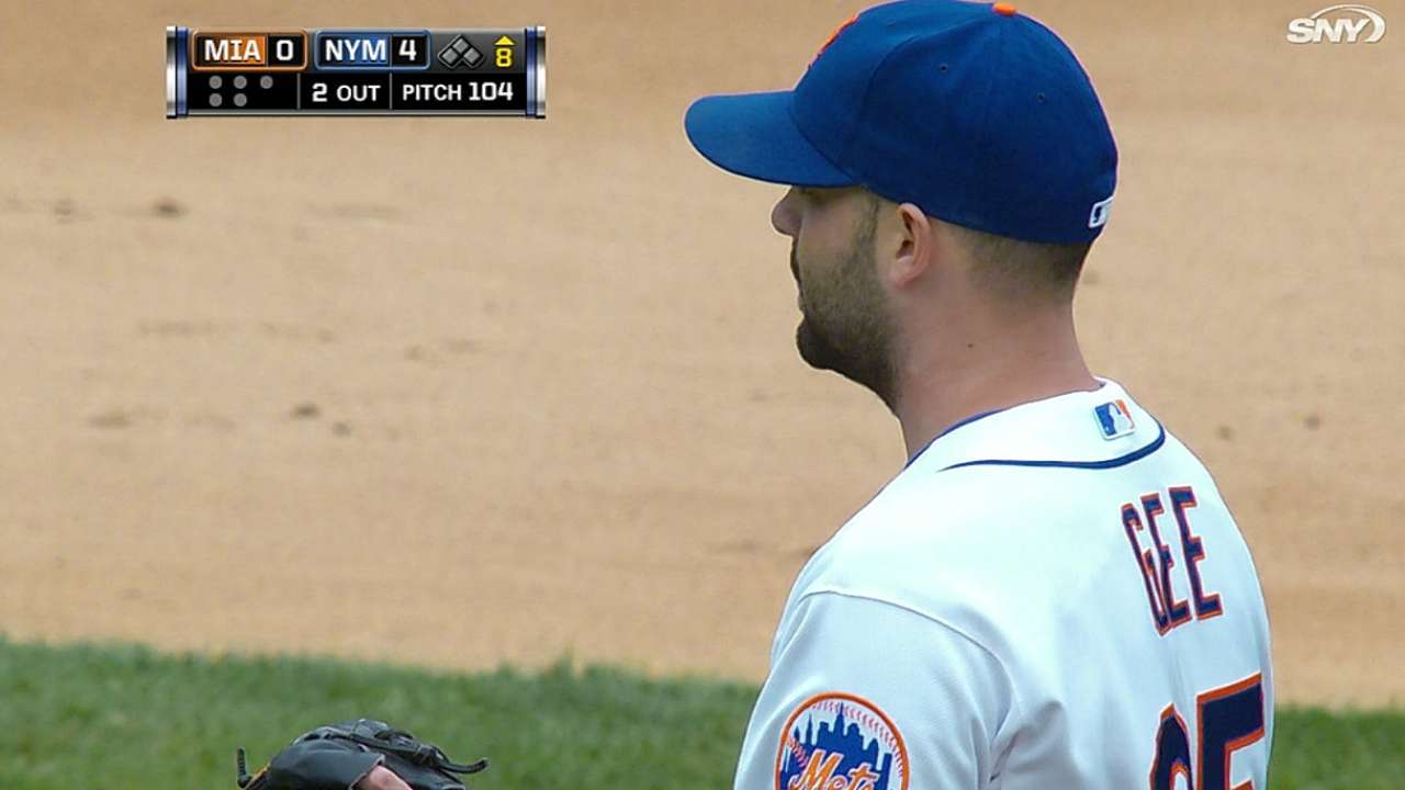 Gee throws eight shutout frames to top Fish