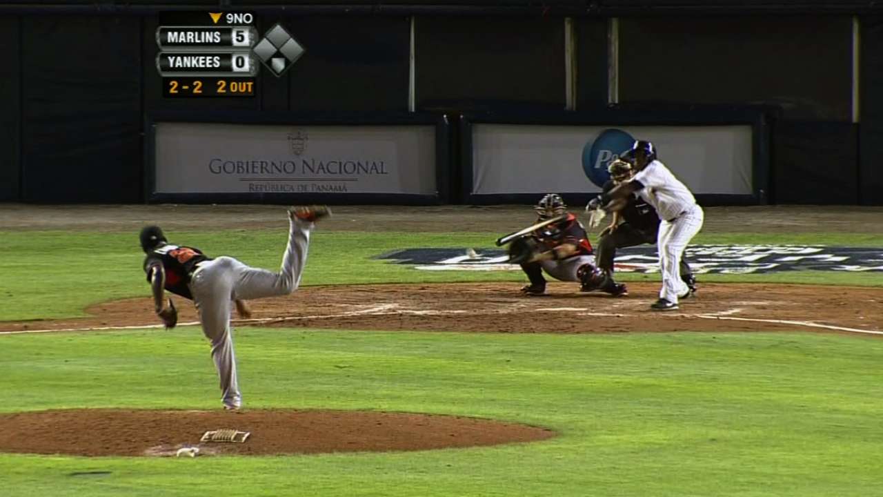 Marlins dejaron sin hit a los Yankees en Panamá