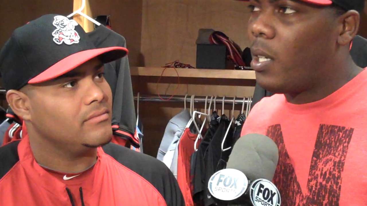 Chapman hizo 27 pitcheos en las práctias de bateo