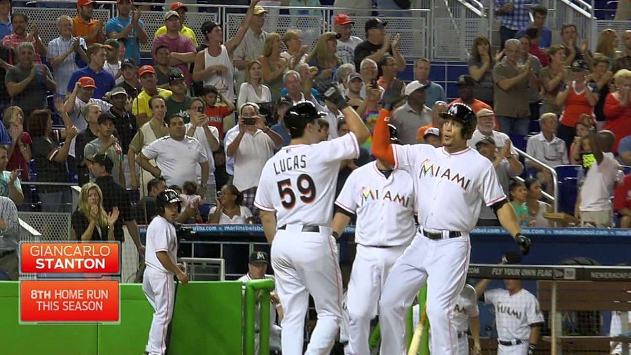 Stanton showing what he can do when healthy