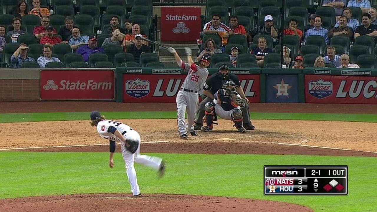 Batazos de LaRoche deciden victoria de Nacionales