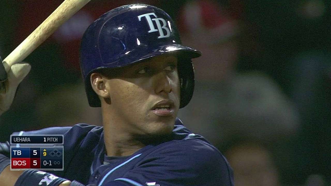 Rays remontan para barrer doble jornada en Boston