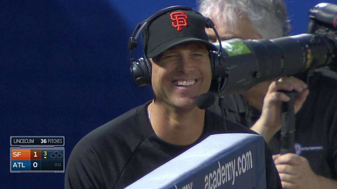 Hudson happy to see, and not face, Braves