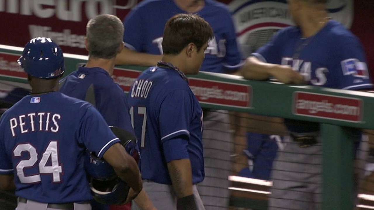 Choo exits early with sore left ankle