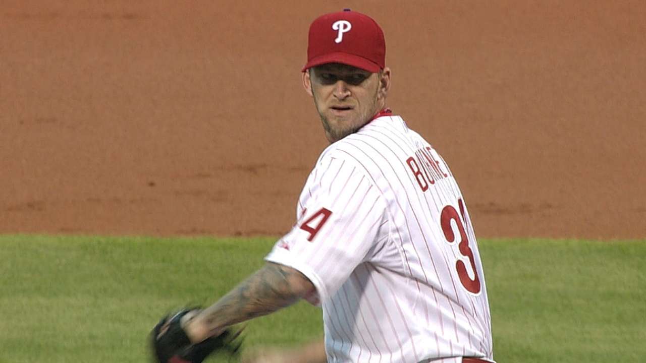 Burnett, bats make quick work of Nationals