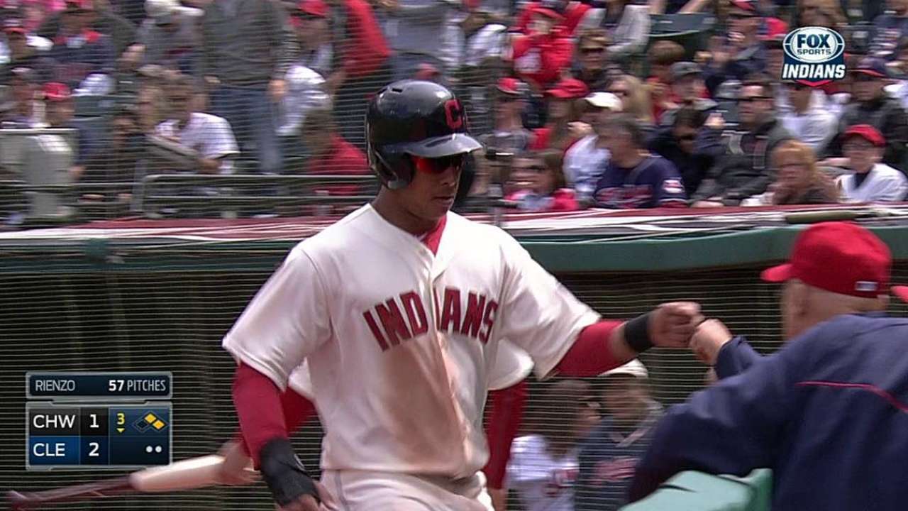 Chisenhall tries out first base