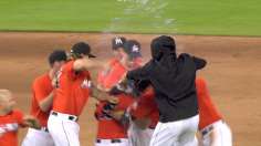 Marlins walk off behind Baker to top Dodgers