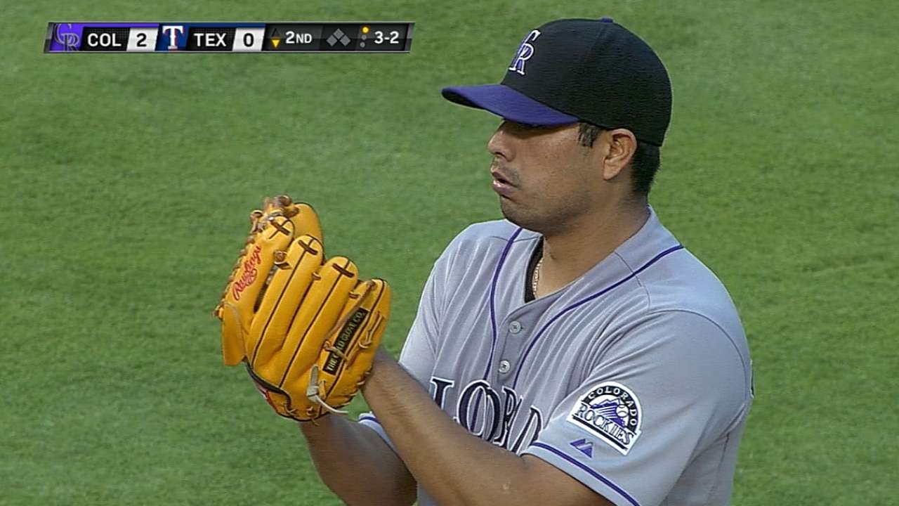 Morales to step in for De La Rosa vs. Royals