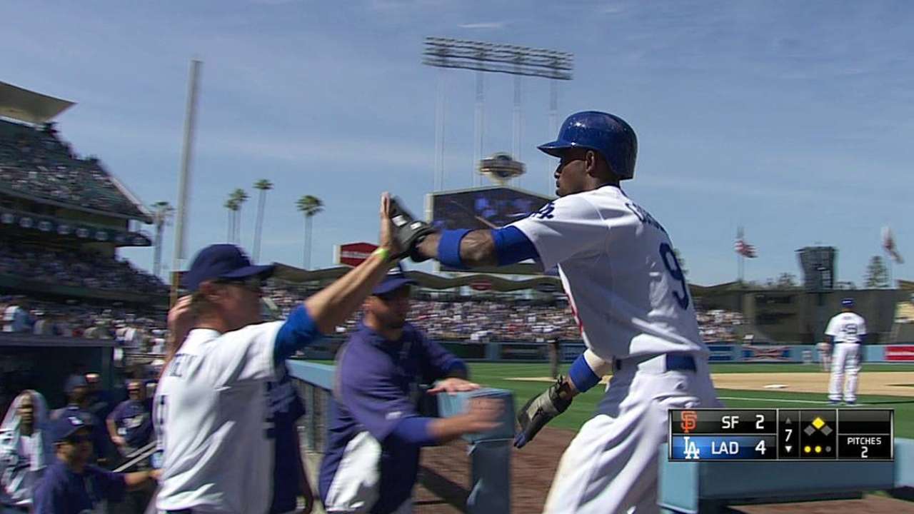 Dodgers reaccionaron tarde para doblegar a Gigantes