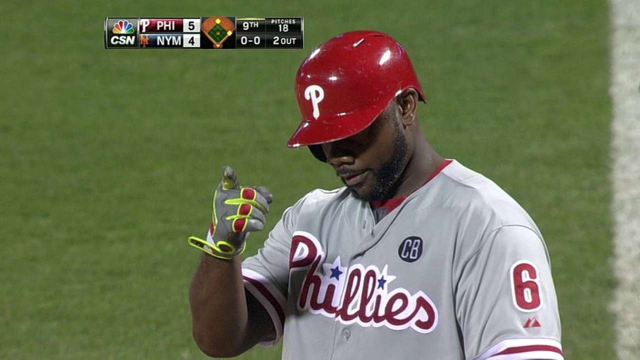 Howard, Rollins conducen triunfo de Filis sobre Mets