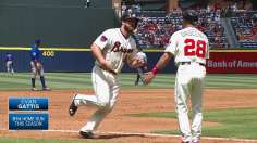 Braves support Harang's effort in sweep of Cubs