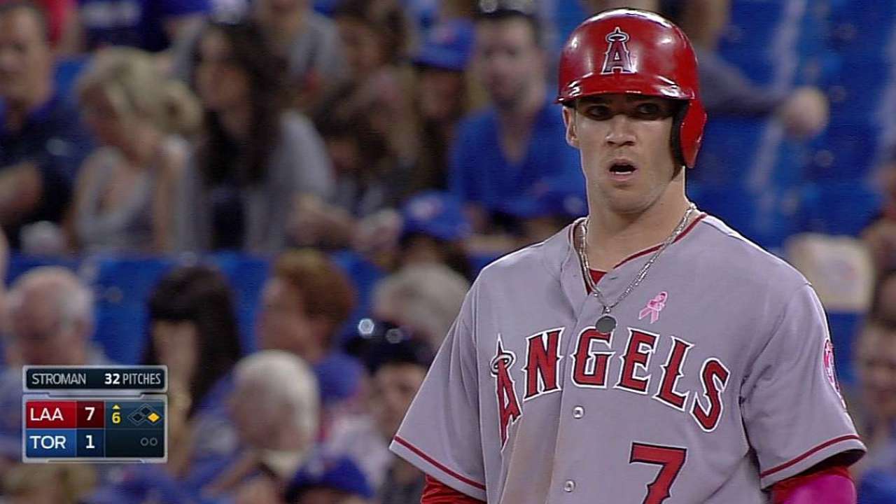 Cowgill focused on reaching base ahead of sluggers