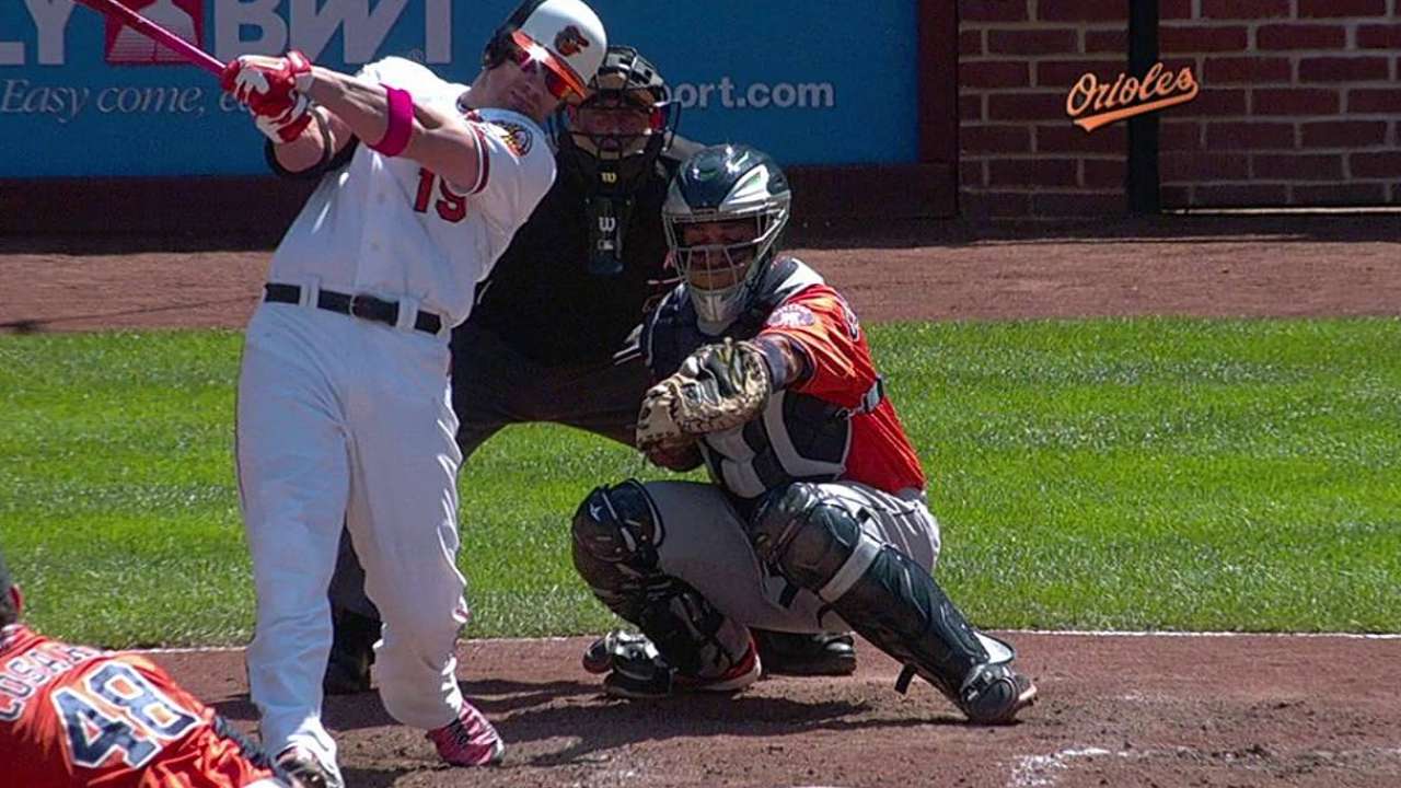 Davis returns from DL, doubles in Orioles' loss