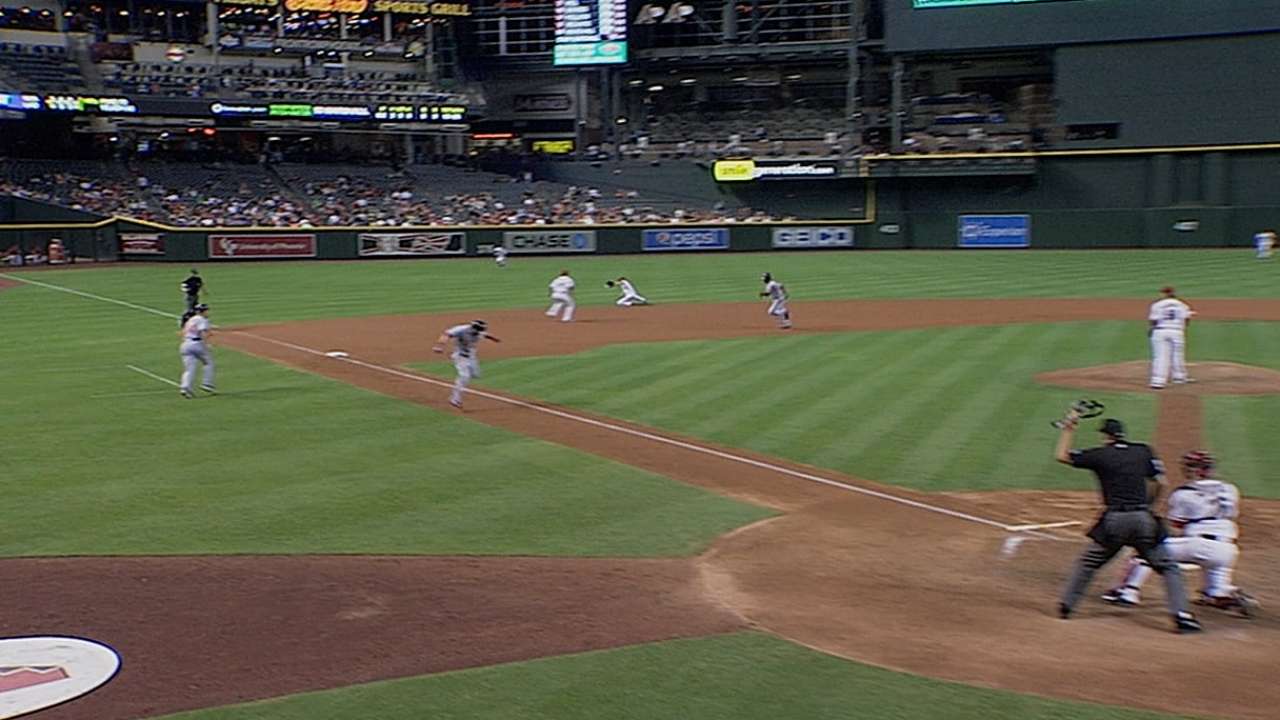 Owings meeting, exceeding D-backs' expectations