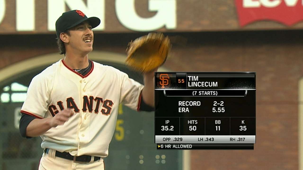 Apoyado por Colvin, Lincecum venció a los Bravos
