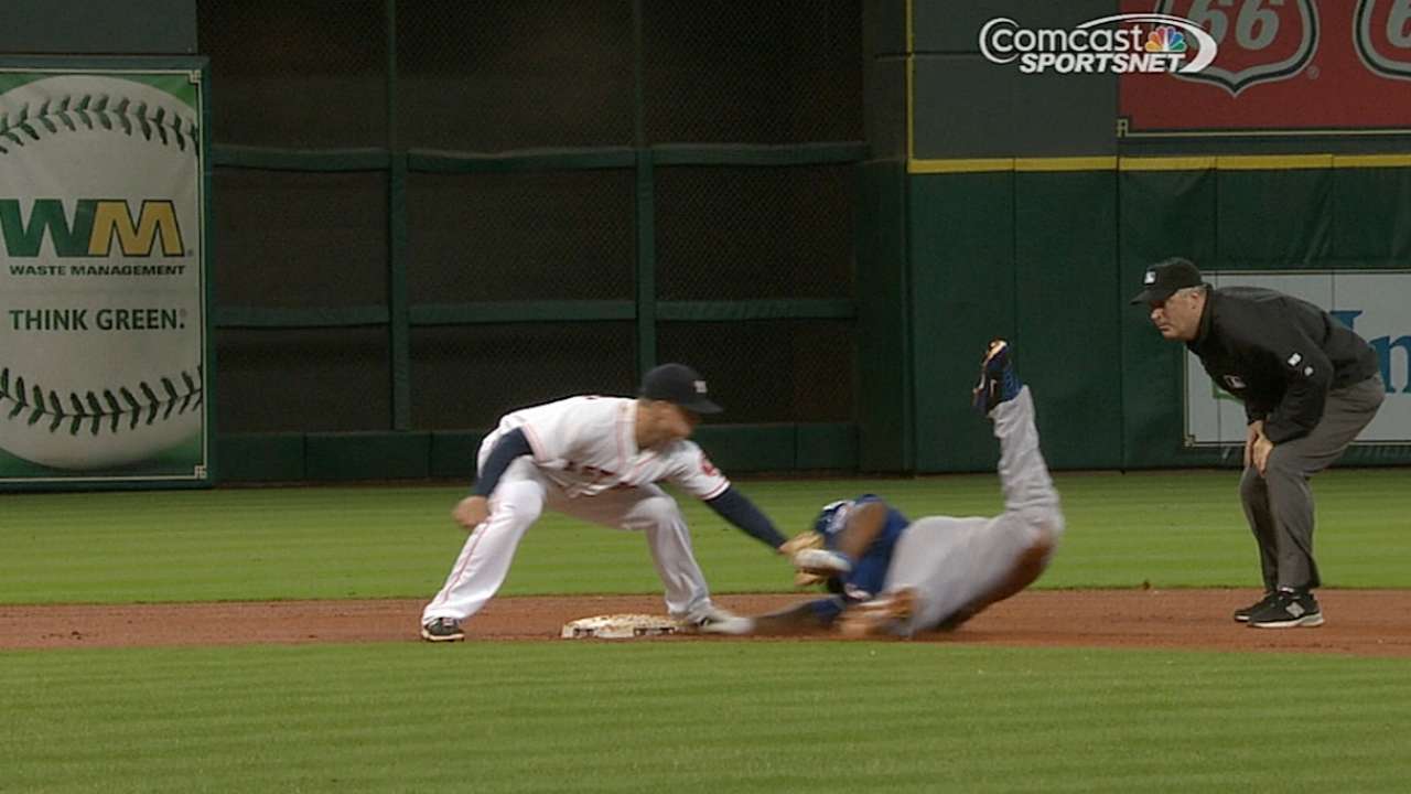 Astros' challenge erases Prince's double