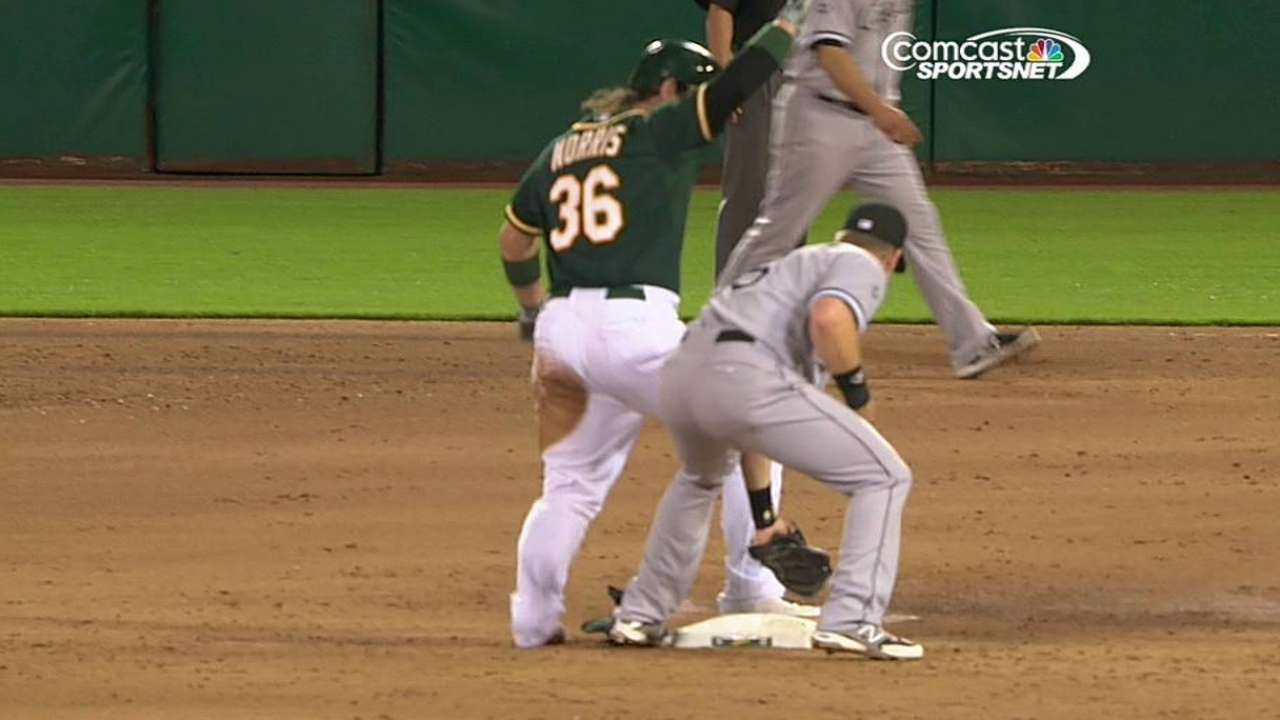 Catchers Jaso, Norris providing a spark in A's lineup