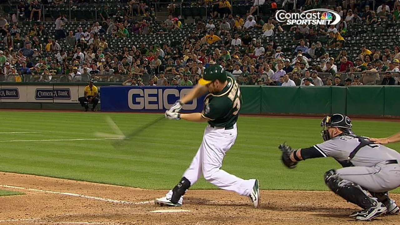 Moss keeps up strong production at plate