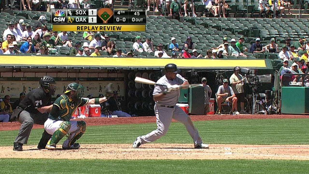 White Sox win challenge of hit batter