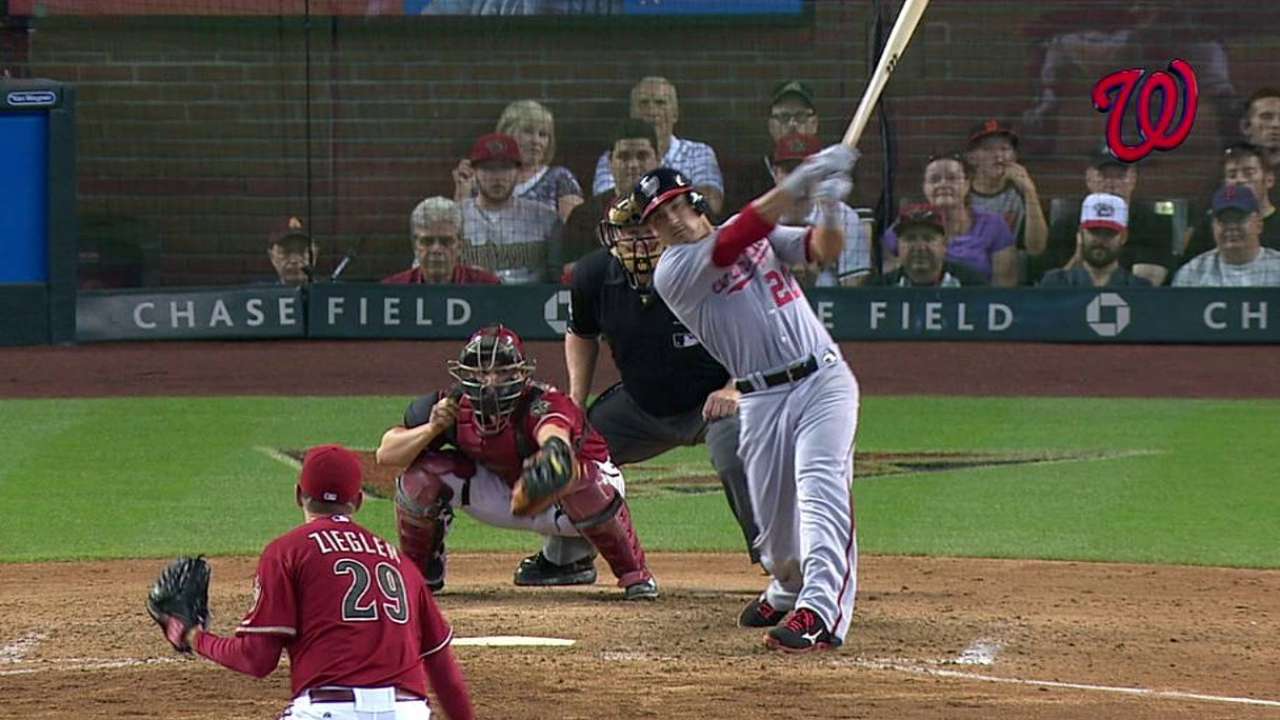 Nacionales anotan 4 en la 9na y vencen a D-backs