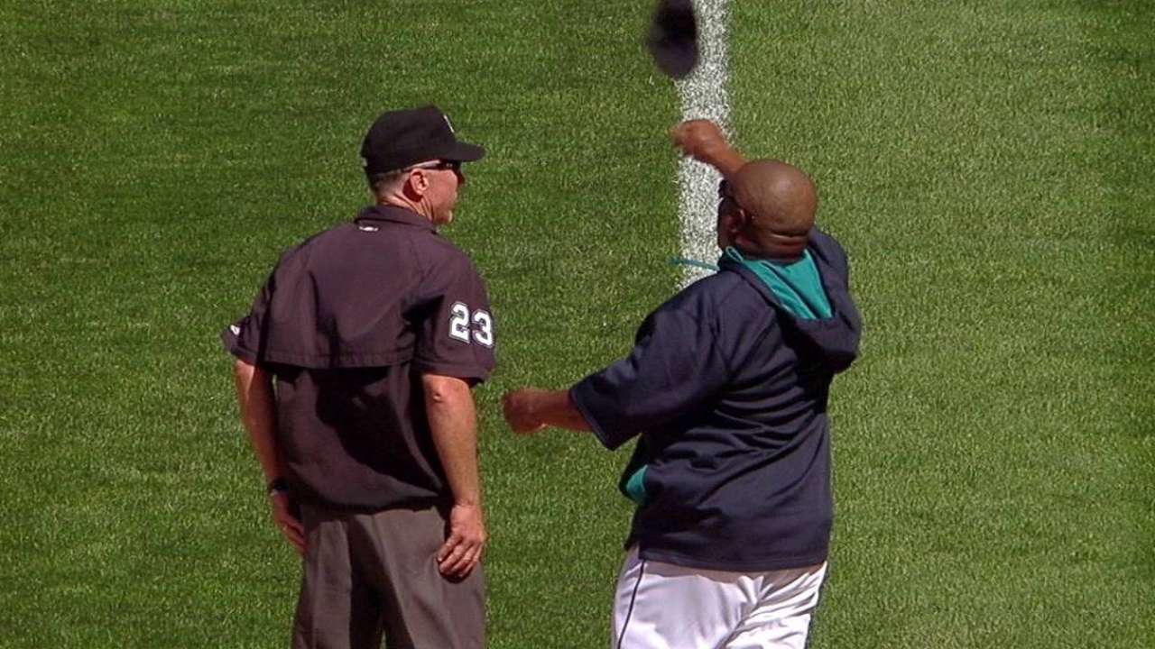McClendon ejected arguing strike call in eighth
