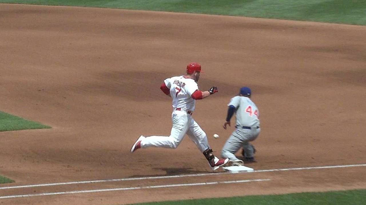 Out call stands as Matheny loses challenge