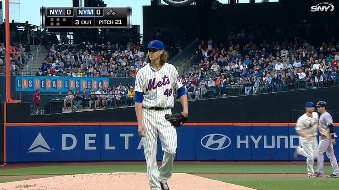 Mets se fueron en blanco en debut de Jacob deGrom