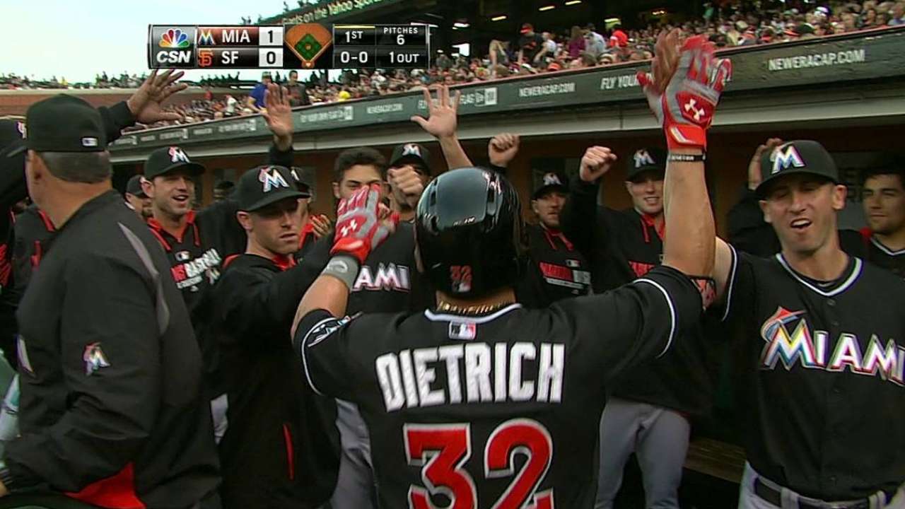Eovaldi falla en la loma y Marlins caen con Gigantes