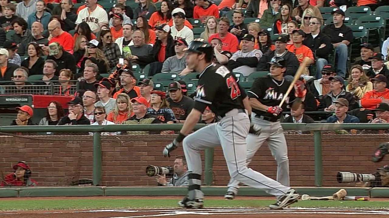Yelich excelling as Marlins' leadoff man