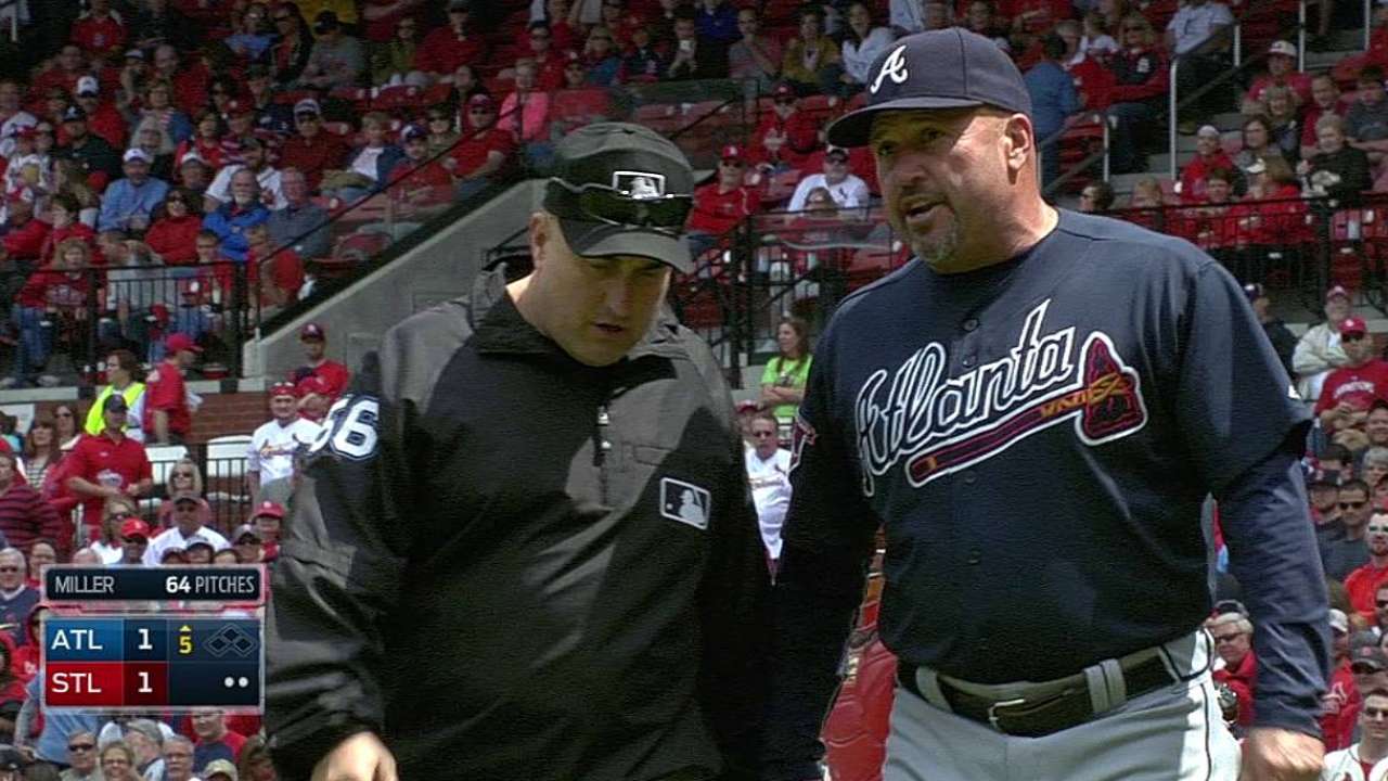 Gonzalez ejected after arguing call on bunt