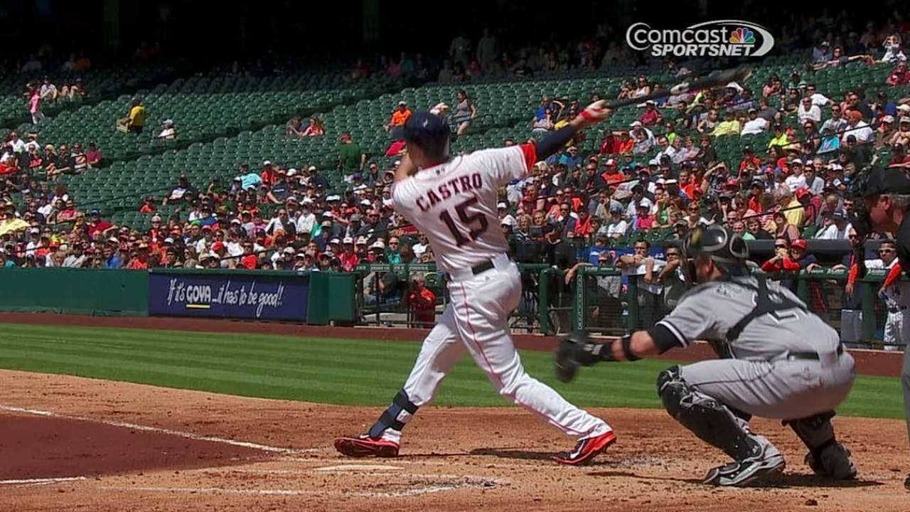 Astros ganan con cuadrangulares de Castro y Fowler